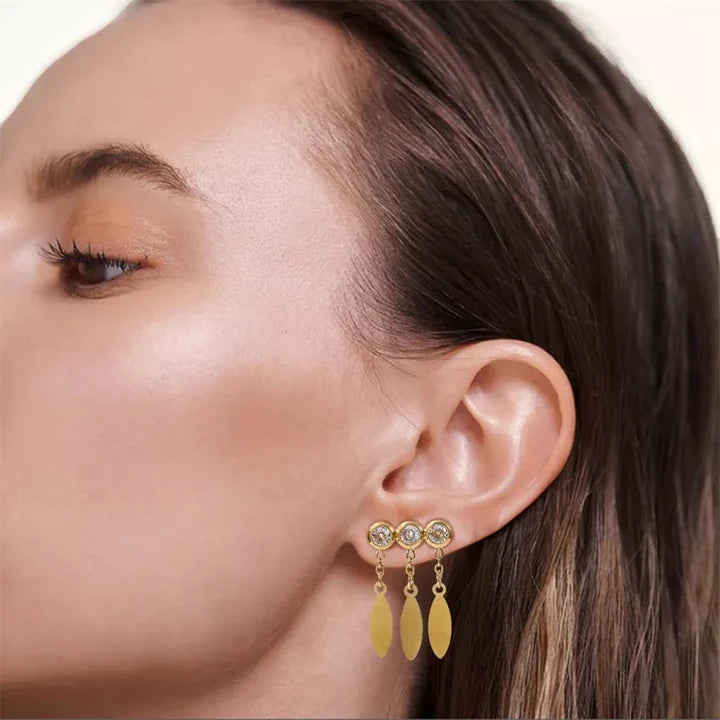 Celovia Crystal Drop Earrings