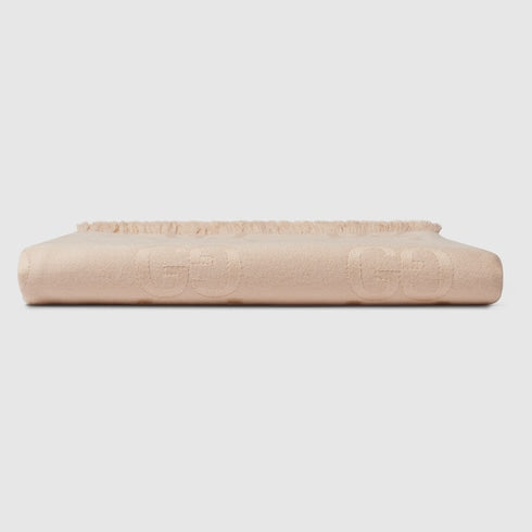 GG wool silk jacquard blanket