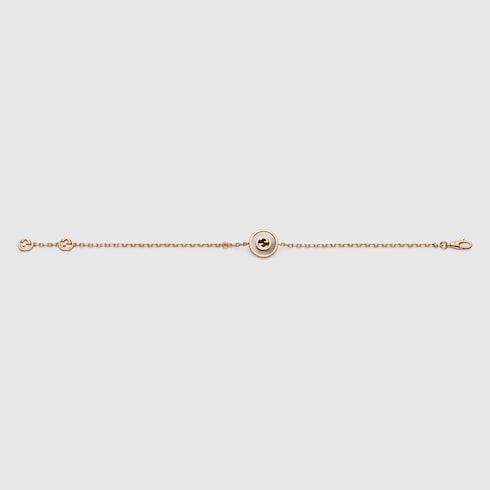 Gucci Interlocking diamond 18k bracelet