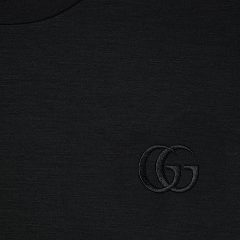 Rayon jersey T-shirt with embroidery