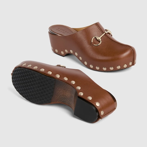 Women's platform clog with Horsebit