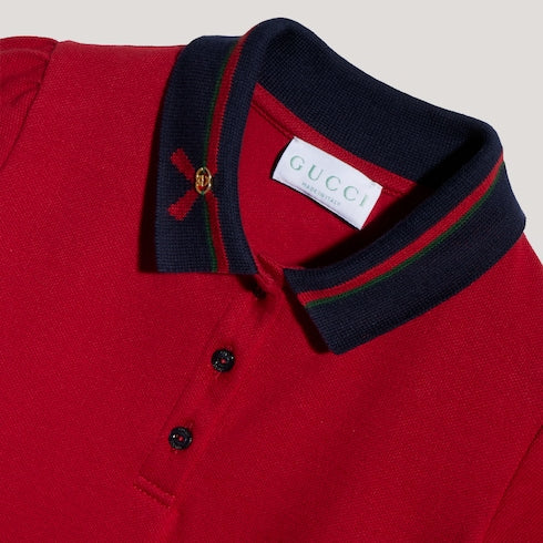 Children's cotton polo dress