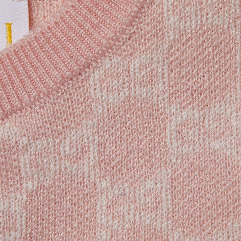 Baby GG wool jacquard one-piece