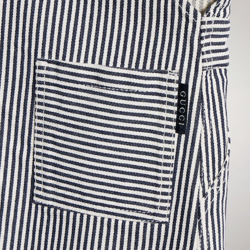 Children's striped denim dress