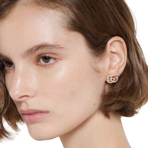 GG Marmont crystal earrings