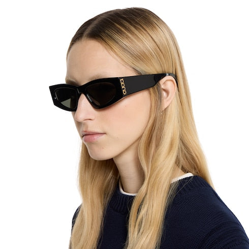 Rectangular frame sunglasses