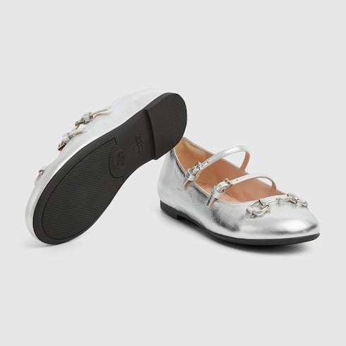 Children's ballet flat with Horsebit