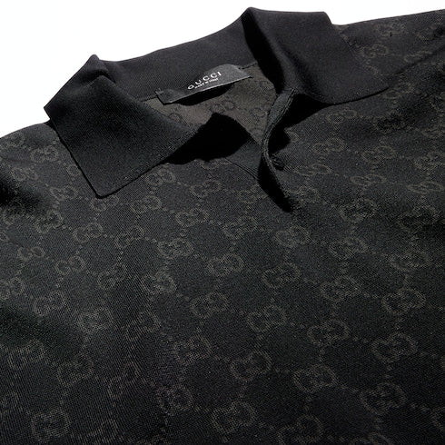 Viscose GG jacquard polo shirt