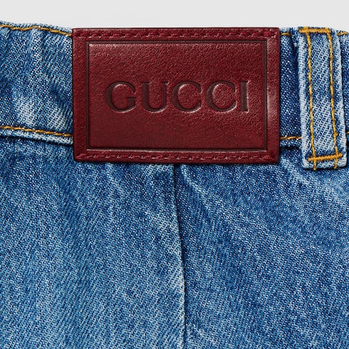 Children's bleached denim shorts