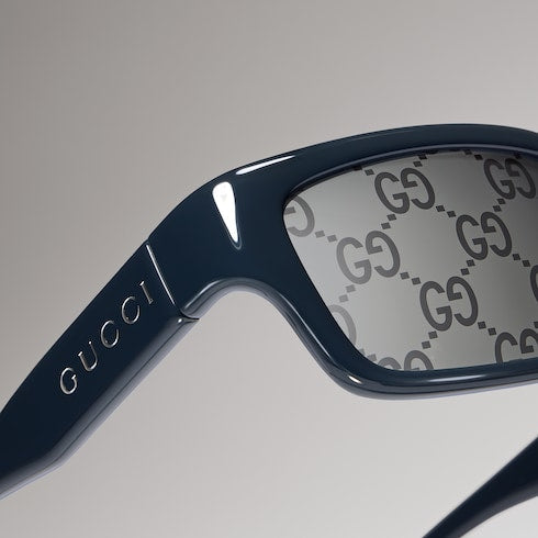 Rectangular-frame sunglasses