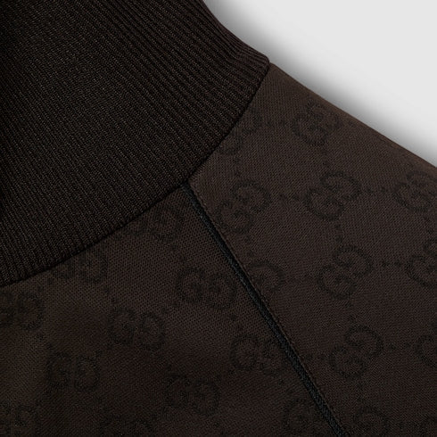 GG jersey jacquard zip jacket