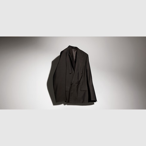Pinstripe wool mohair jacket