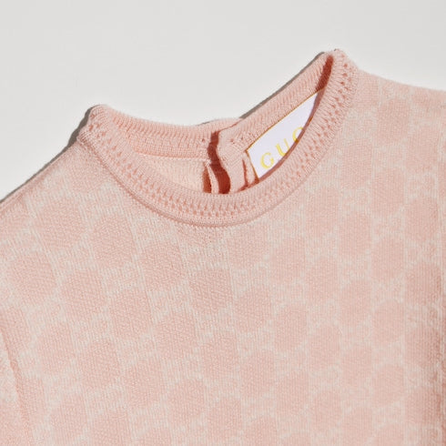 Baby GG wool jacquard dress