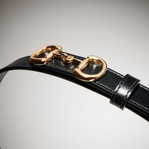 Thin belt with Horsebit buckle