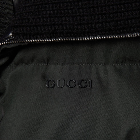 Gabardine fine nylon jacket with logo
