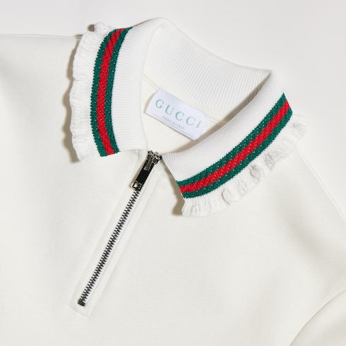 Children's jersey polo dress with Web