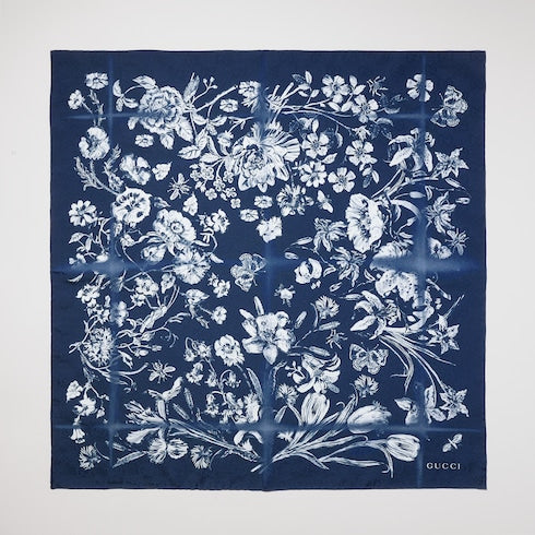 Cotton silk jacquard pocket square