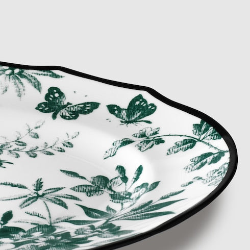 Green Herbarium Oval Tray