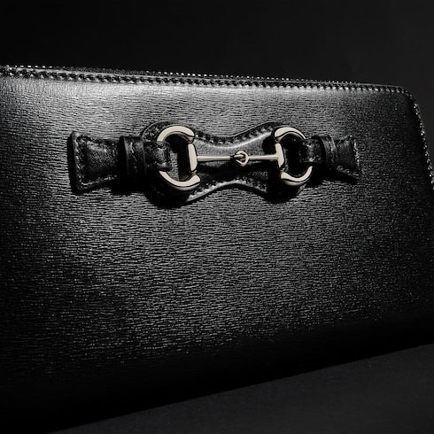 Zip around wallet with Horsebit