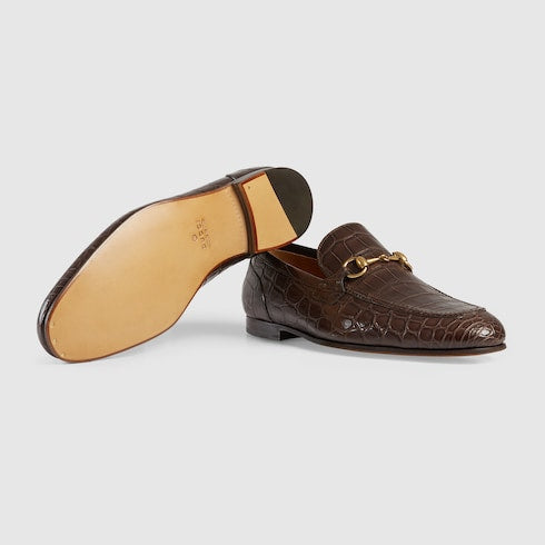 Men's Gucci Jordaan crocodile loafer
