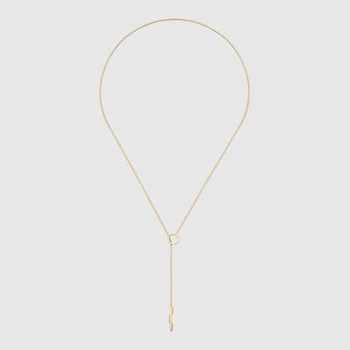 Gucci Link to Love 18k lariat necklace