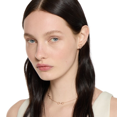 Gucci Horsebit diamond 18k stud earrings