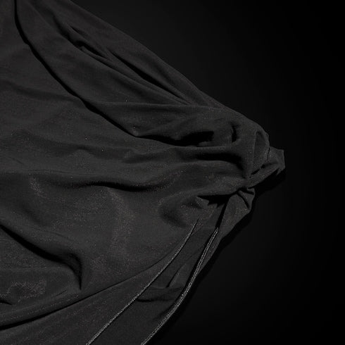 Crêpe jersey draped shorts