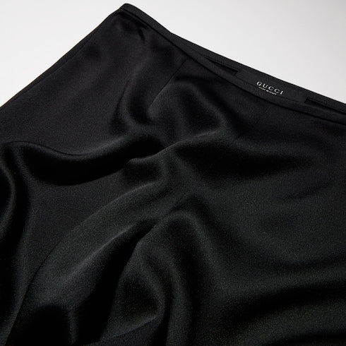 Crêpe satin pants