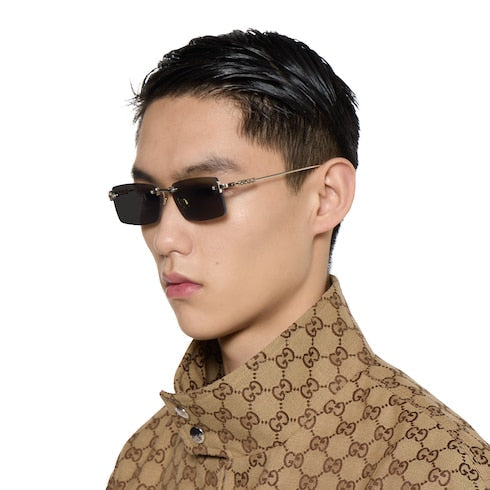 Rectangular frame sunglasses