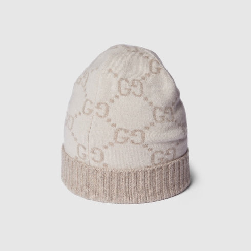 GG cashmere jacquard hat