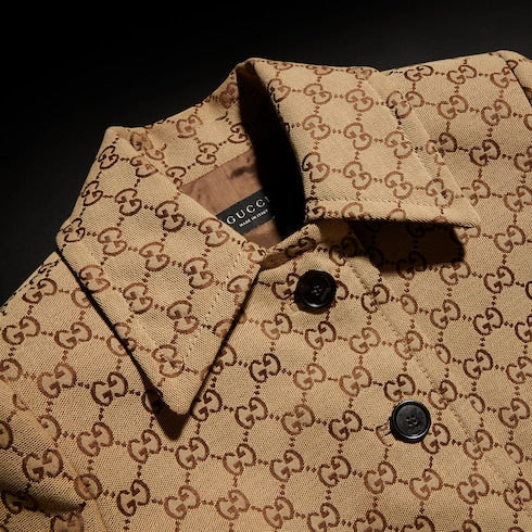GG cotton canvas coat