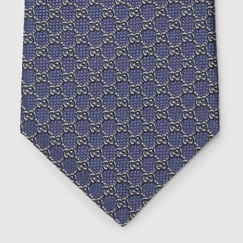 GG silk jacquard tie