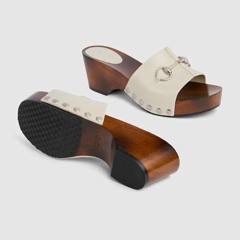 Women's platform clog with Horsebit