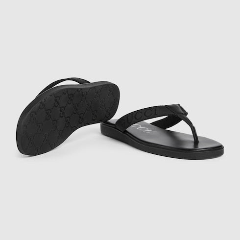 Men's thong with tonal logo