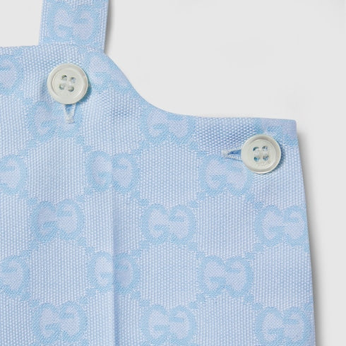 Baby GG cotton jacquard overall
