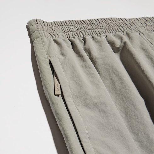 Froissé nylon faille cargo pants