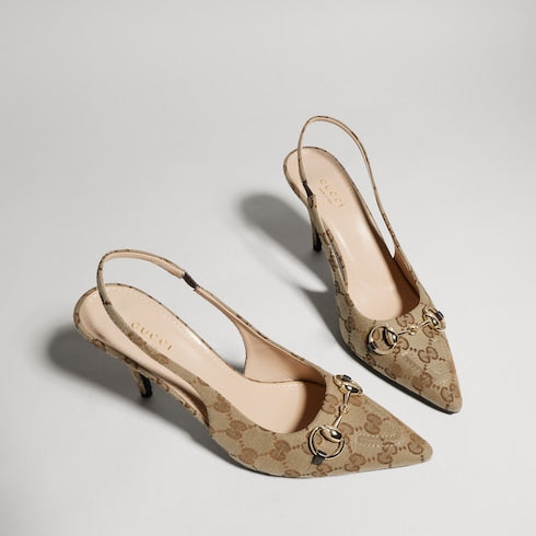 Women's slingback pump with Horsebit