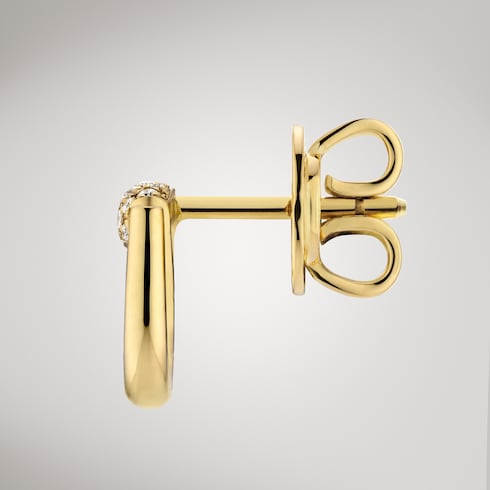 Gucci Horsebit diamond 18k stud earrings
