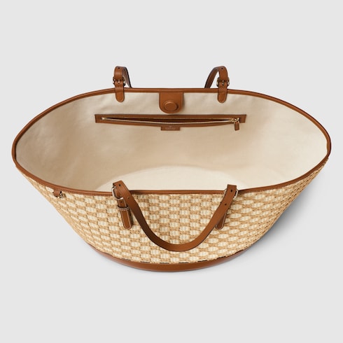 Woven large tote bag