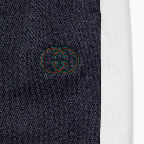 Technical jersey shorts with embroidery