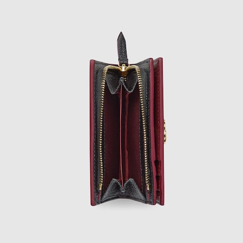 Bi-color GG Marmont small wallet