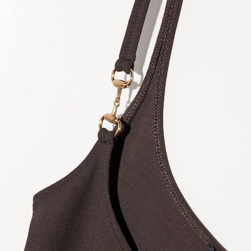 Viscose crêpe jersey top with Horsebit