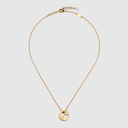 Gucci Blondie crystal pendant necklace