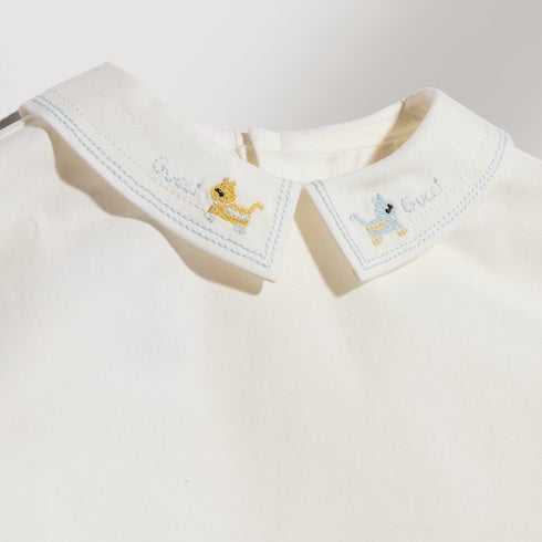 Baby cotton shirt with embroidery