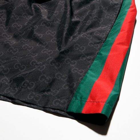 GG print nylon swim shorts