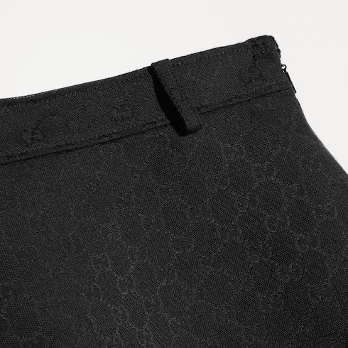GG cotton blend mini skirt