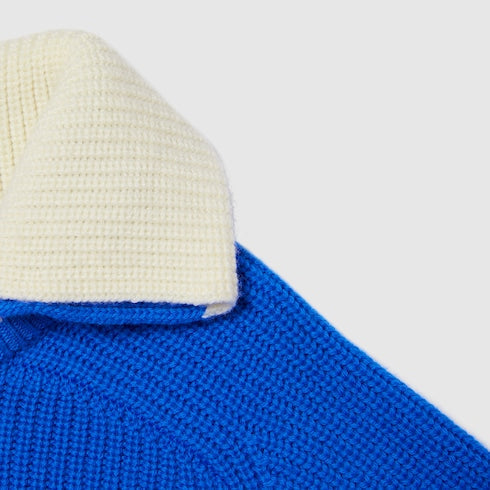 Children's wool polo sweater