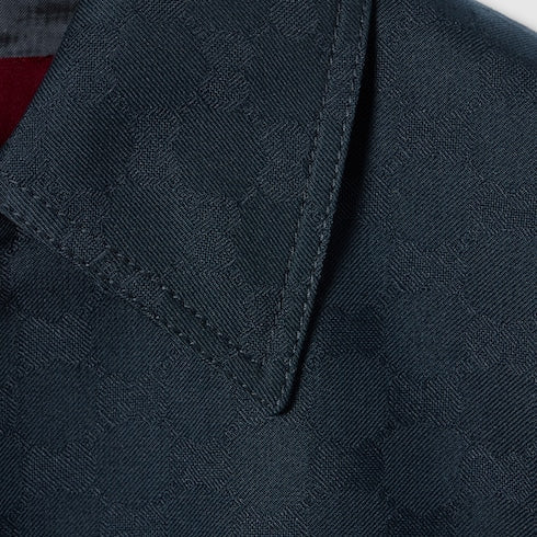GG cotton gabardine zip jacket