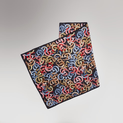 Gucci Double G cotton silk stole
