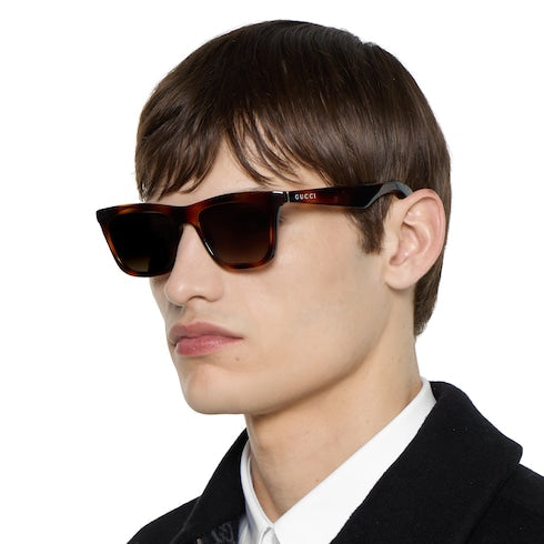 Rectangular frame sunglasses